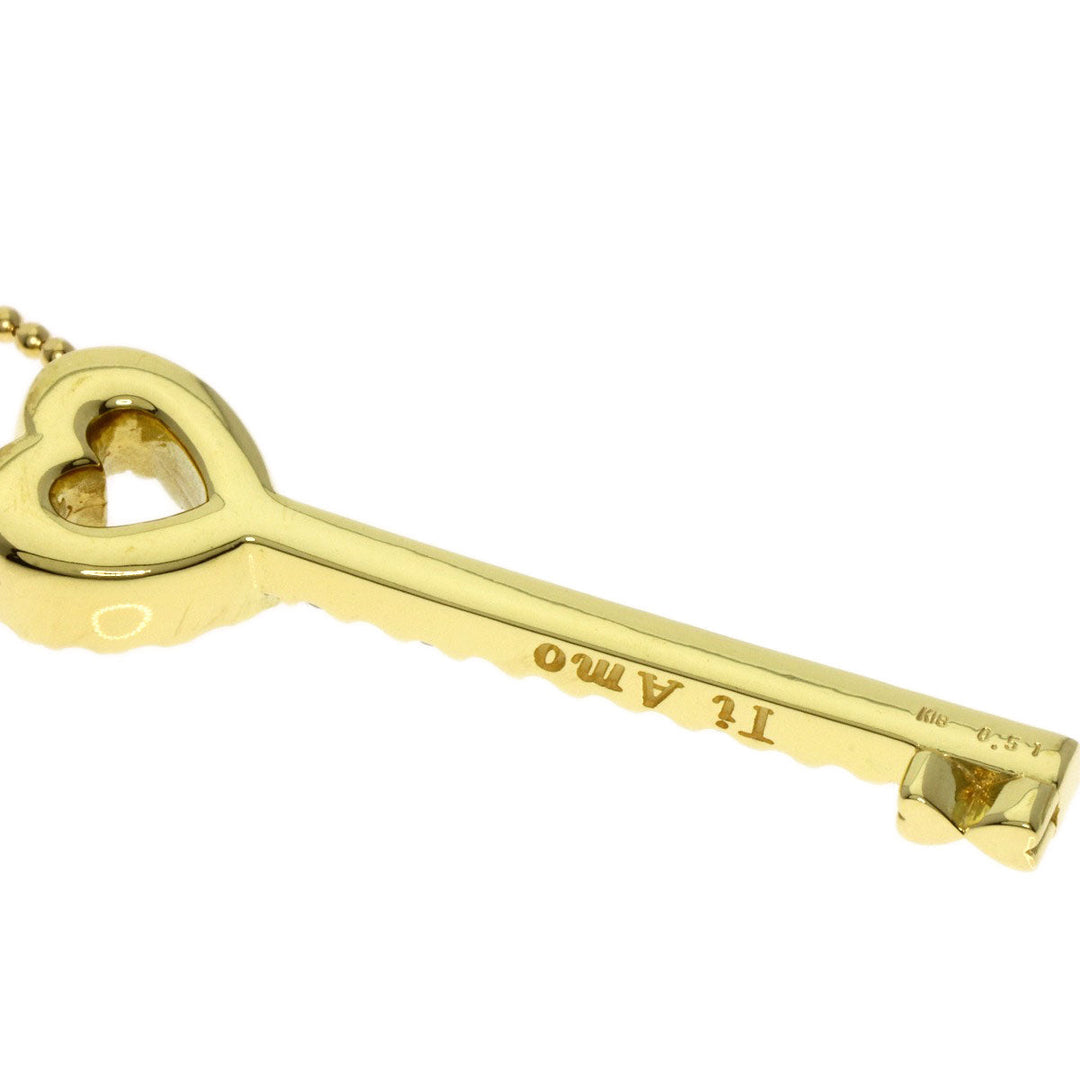 Ponte Vecchio Necklace 18K Yellow Gold gold key diamond Women Used Authentic