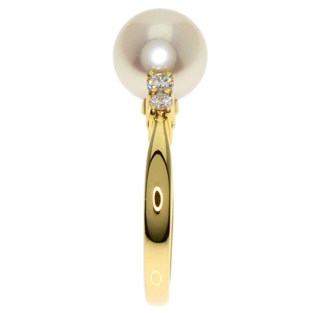 MIKIMOTO Ring 18K Yellow Gold gold Akoya Pearl Diamond