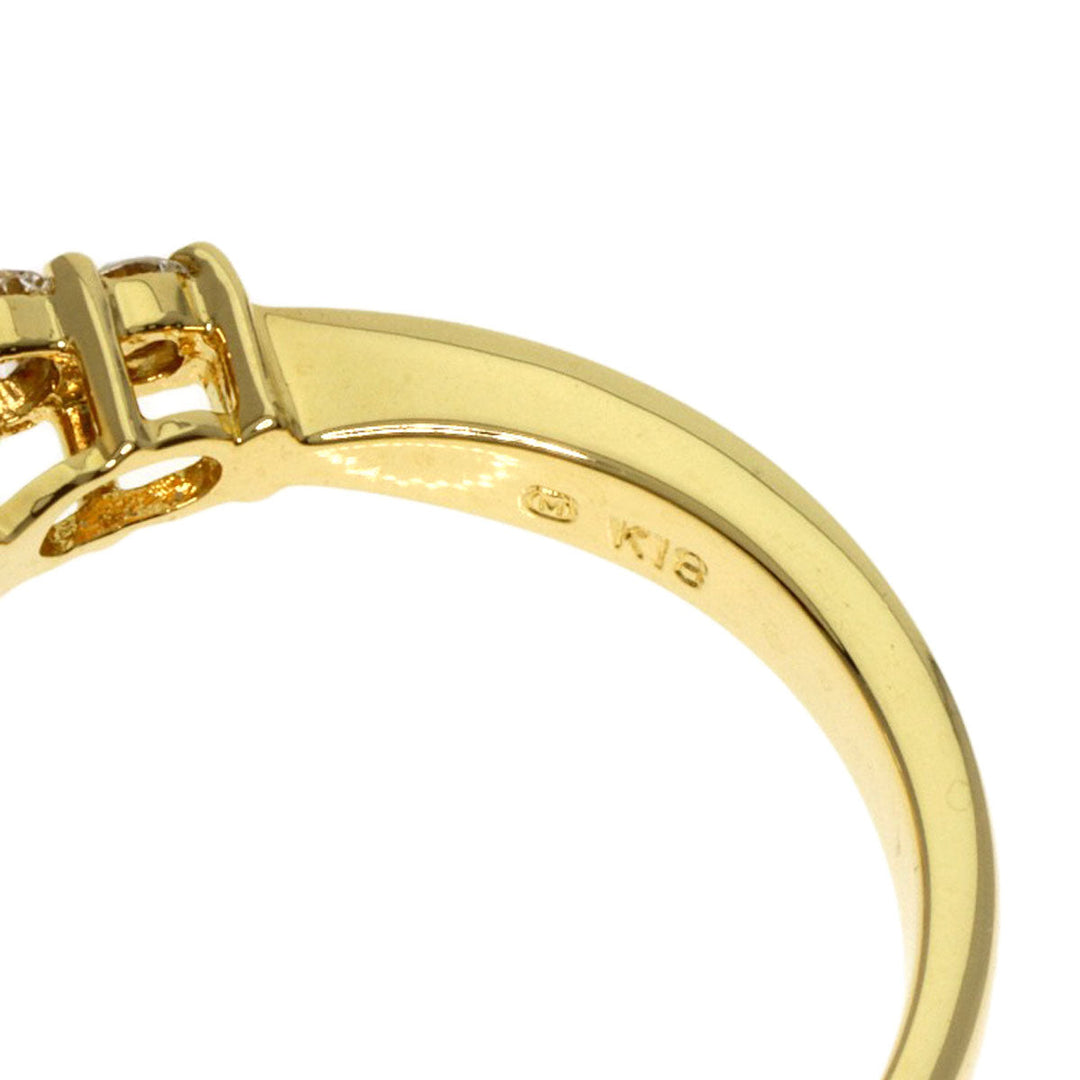 MIKIMOTO Ring 18K Yellow Gold gold Akoya Pearl Diamond