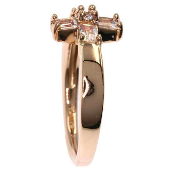 4℃ Ring 18K Pink Gold gold Moonstone 1P Diamond Women Used Authentic