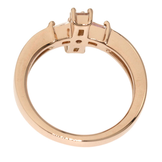 4℃ Ring 18K Pink Gold gold Moonstone 1P Diamond Women Used Authentic