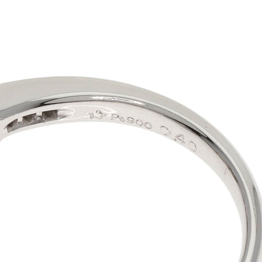 star sand Ring PT900 Silver diamond Women Used Authentic