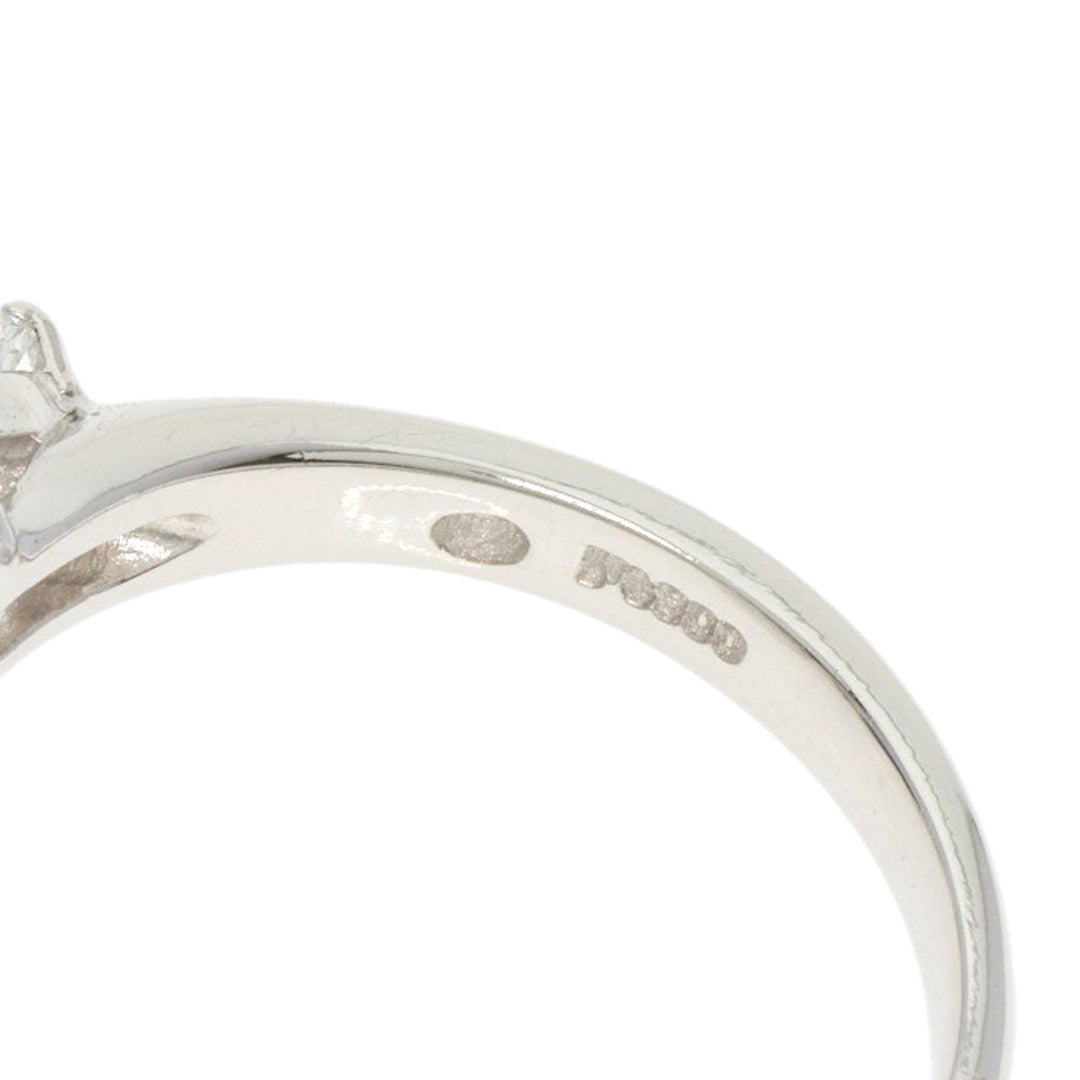 TASAKI Ring PT900 Silver Sapphire diamond Women Used Authentic