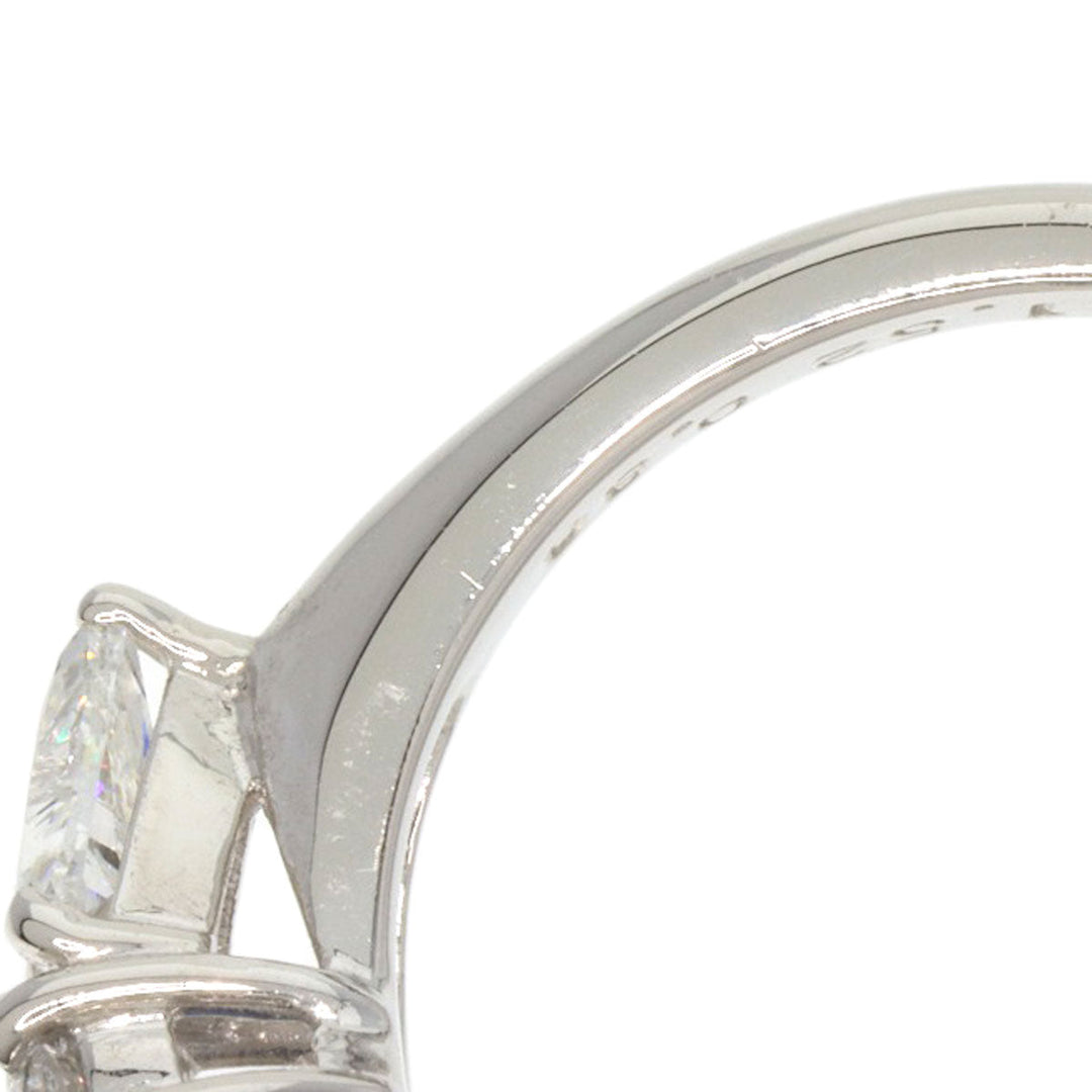 TASAKI Ring PT900 Silver Sapphire diamond Women Used Authentic