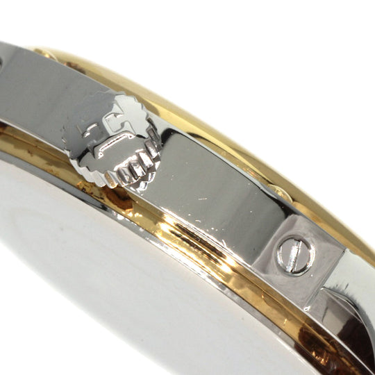 HERMES Watches Quartz Stainless Steel, Leather gold Clipper Ivory dial Women Used Authentic