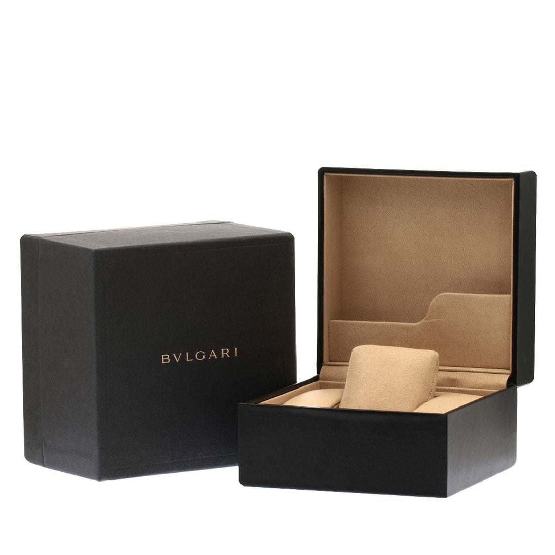 BVLGARI Watches Mechanical Automatic EG35BSSDCH Stainless Steel , Stainless Steel Silver Elgon Chronograph black dial mens Used Authentic