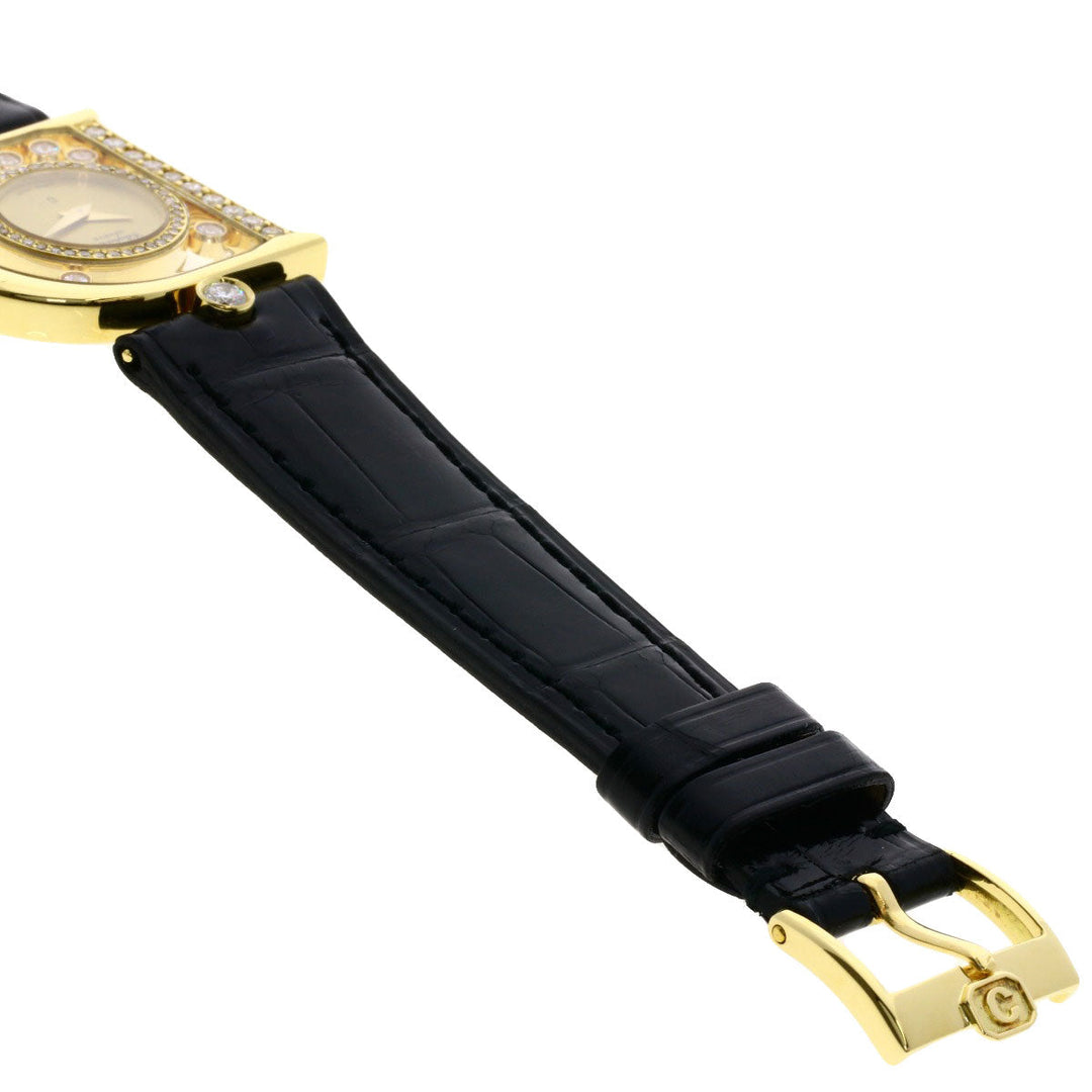 Chopard Watches Quartz H2698 18K Yellow Gold gold Happy Diamonds Maker Complete gold dial