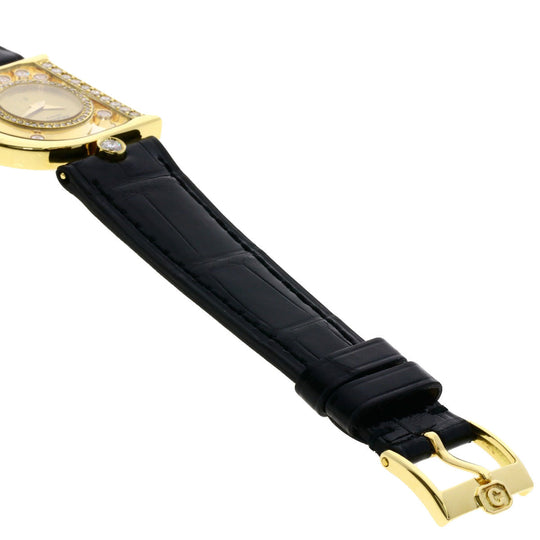Chopard Watches Quartz H2698 18K Yellow Gold gold Happy Diamonds Maker Complete gold dial