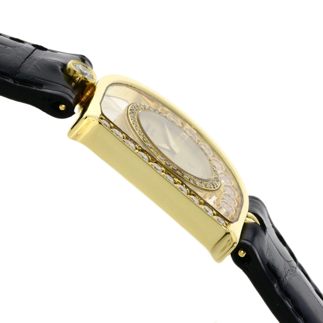 Chopard Watches Quartz H2698 18K Yellow Gold gold Happy Diamonds Maker Complete gold dial