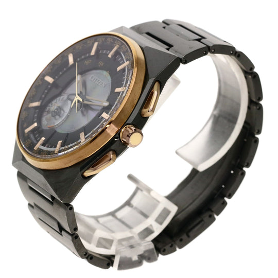 CITIZEN Watches Eco Drive CC2004-59E Titanium, TI black Eco-Drive Satellite Wave black dial mens Used Authentic