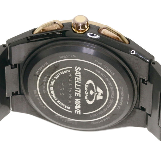 CITIZEN Watches Eco Drive CC2004-59E Titanium, TI black Eco-Drive Satellite Wave black dial mens Used Authentic