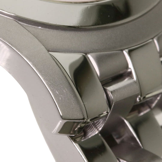 GUCCI Watches Quartz 5500XL Stainless Steel , Stainless Steel Silver Round face black dial mens Used Authentic