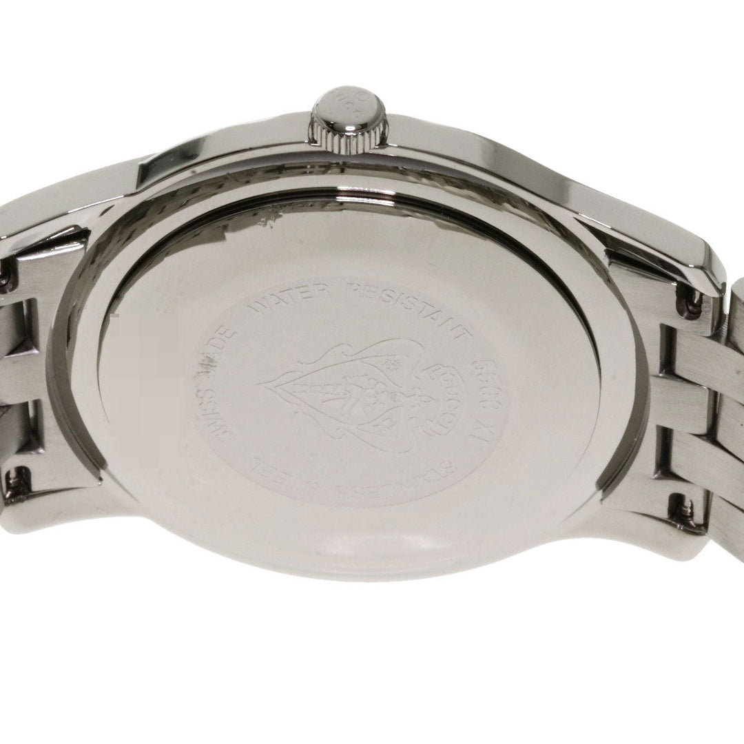 GUCCI Watches Quartz 5500XL Stainless Steel , Stainless Steel Silver Round face black dial mens Used Authentic
