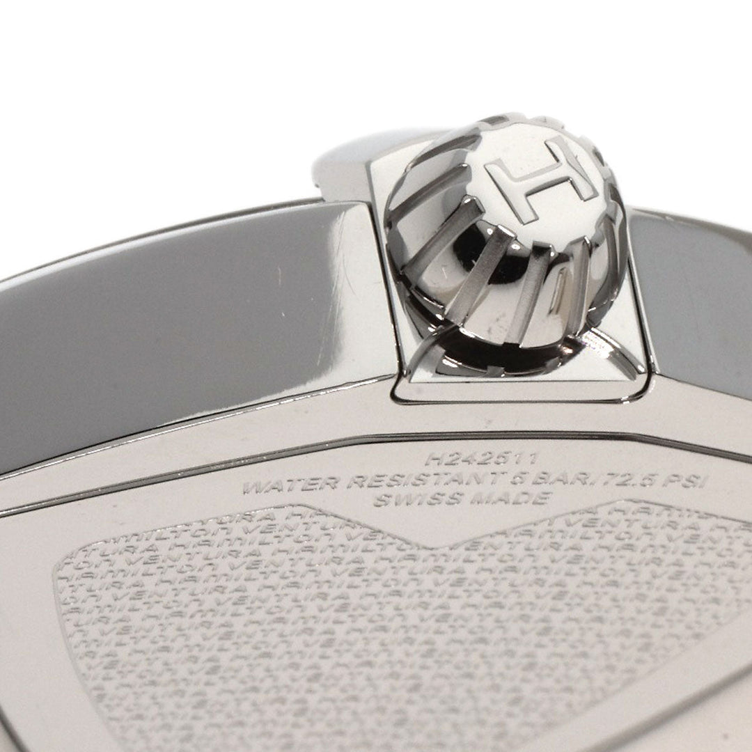 HAMILTON Watches Quartz H24251391 Stainless Steel, Rubber Silver Ventura White shell dial Women Used Authentic