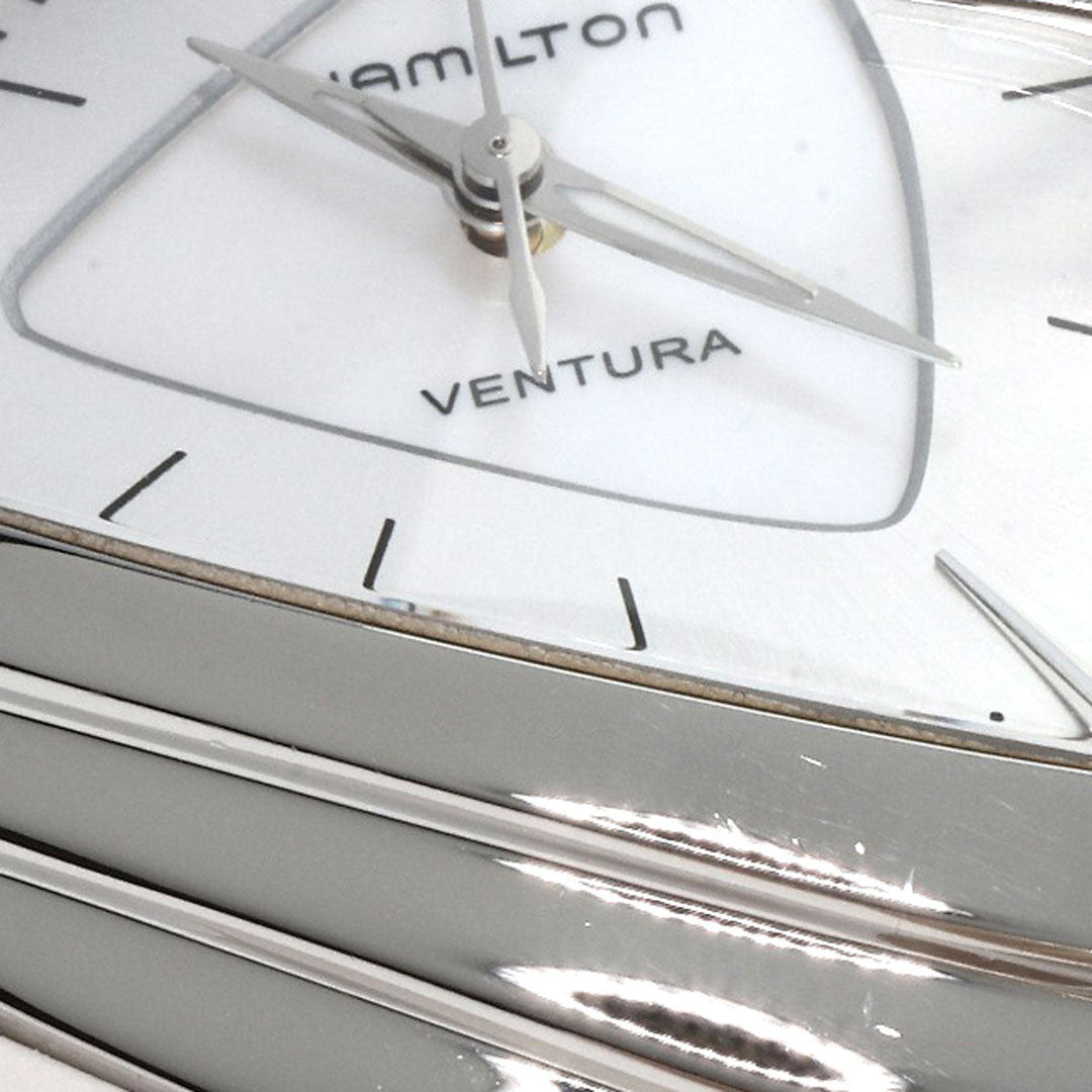 HAMILTON Watches Quartz H24251391 Stainless Steel, Rubber Silver Ventura White shell dial Women Used Authentic