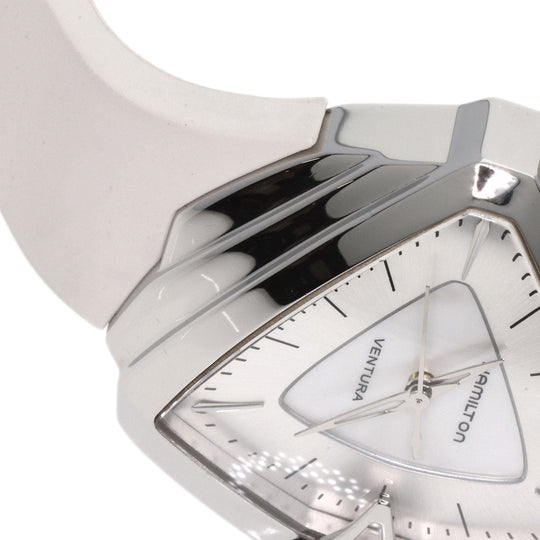 HAMILTON Watches Quartz H24251391 Stainless Steel, Rubber Silver Ventura White shell dial Women Used Authentic