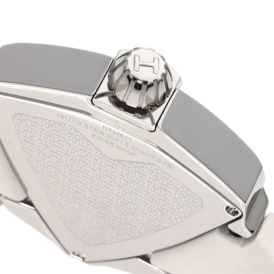 HAMILTON Watches Quartz H24251391 Stainless Steel, Rubber Silver Ventura White shell dial Women Used Authentic