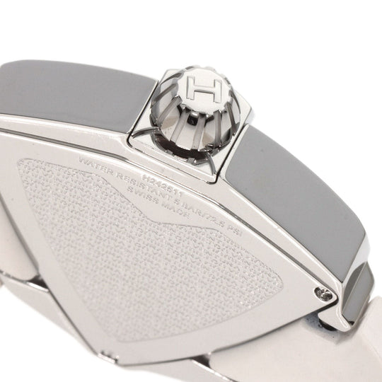 HAMILTON Watches Quartz H24251391 Stainless Steel, Rubber Silver Ventura White shell dial Women Used Authentic