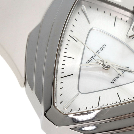 HAMILTON Watches Quartz H24251391 Stainless Steel, Rubber Silver Ventura White shell dial Women Used Authentic