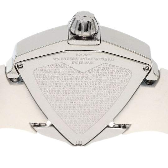 HAMILTON Watches Quartz H24251391 Stainless Steel, Rubber Silver Ventura White shell dial Women Used Authentic