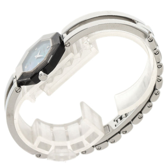 CENTURY Watches Quartz Stainless Steel , Stainless Steel Silver Time gem Blue shell dial Women Used Authentic
