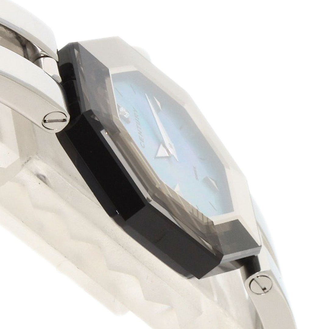 CENTURY Watches Quartz Stainless Steel , Stainless Steel Silver Time gem Blue shell dial Women Used Authentic