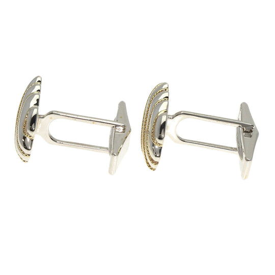 TIFFANY&Co. cuffs SV , K18YG Silver Stripe Combination mens Used Authentic