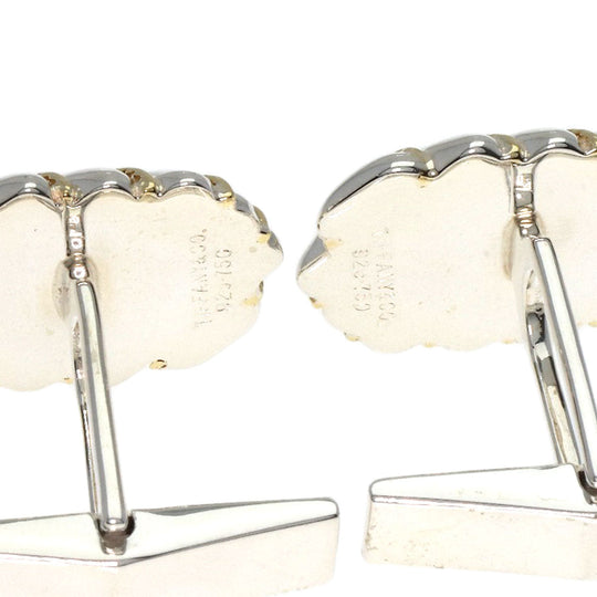TIFFANY&Co. cuffs SV , K18YG Silver Stripe Combination mens Used Authentic