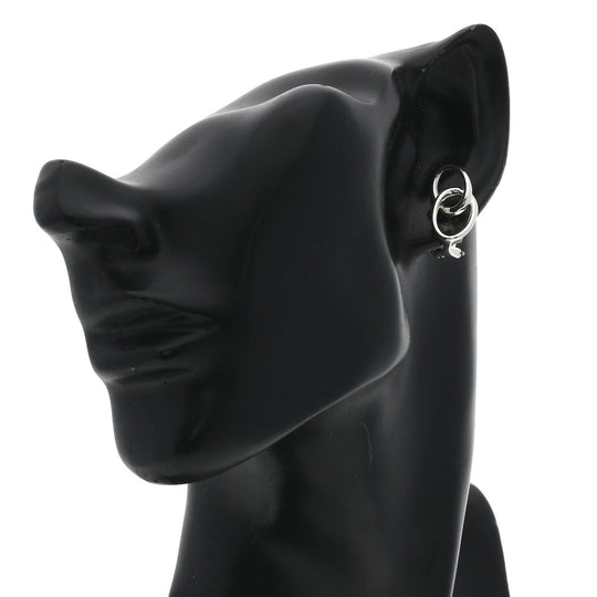 TIFFANY&Co. Earring SV Silver Double loop Women Used Authentic