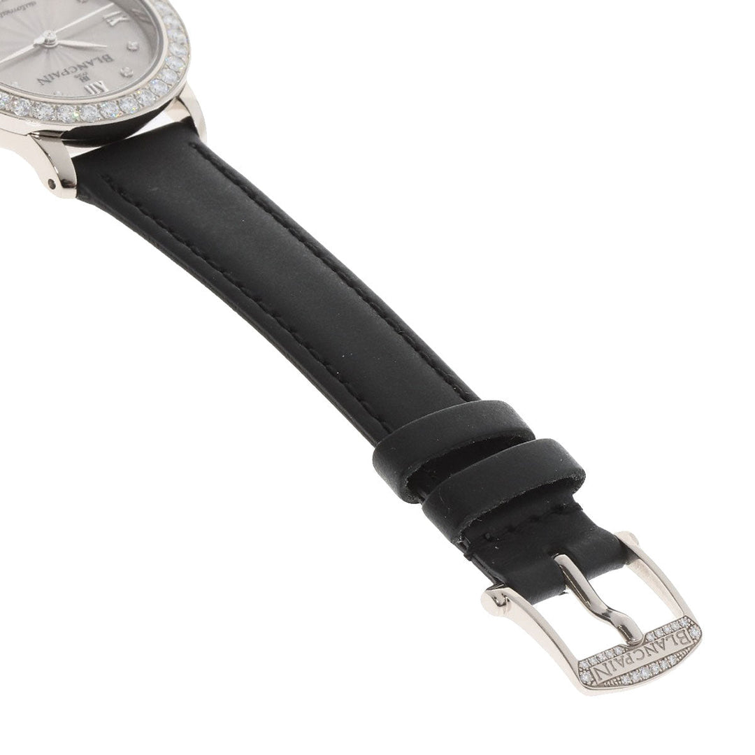 Blancpain Watches Mechanical Automatic B0096A 192GC 52D K18WG , Leather , Diamond Silver ladybird maker complete Silver dial Women Used Authentic