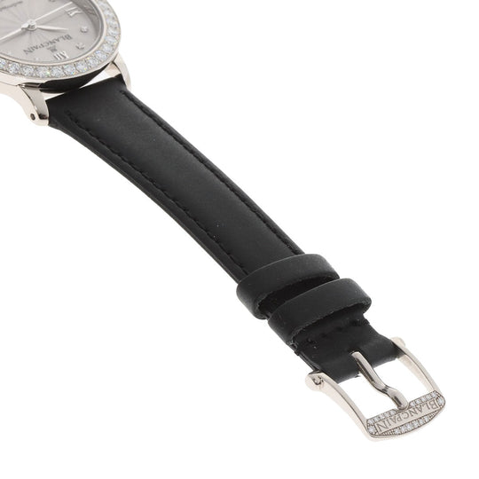 Blancpain Watches Mechanical Automatic B0096A 192GC 52D K18WG , Leather , Diamond Silver ladybird maker complete Silver dial Women Used Authentic