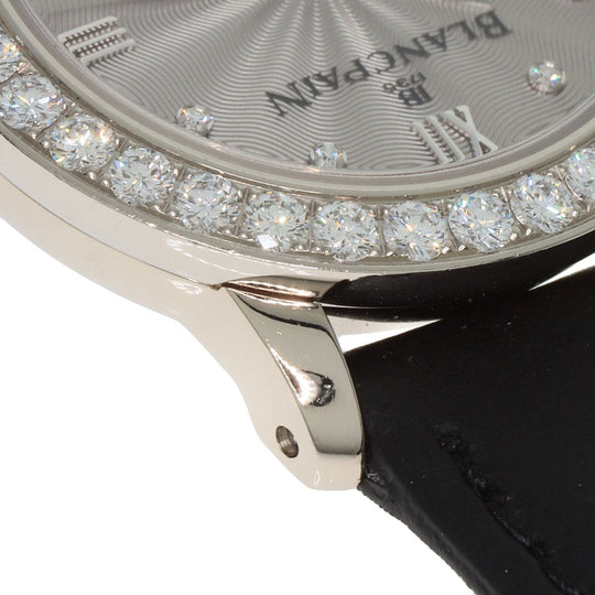 Blancpain Watches Mechanical Automatic B0096A 192GC 52D K18WG , Leather , Diamond Silver ladybird maker complete Silver dial Women Used Authentic