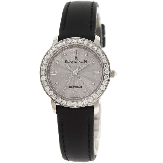 Blancpain Watches Mechanical Automatic B0096A 192GC 52D K18WG , Leather , Diamond Silver ladybird maker complete Silver dial Women Used Authentic