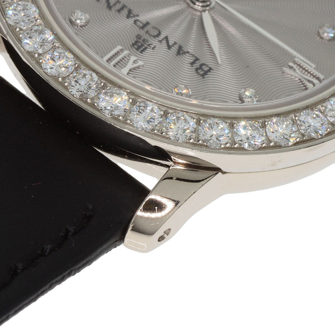 Blancpain Watches Mechanical Automatic B0096A 192GC 52D K18WG , Leather , Diamond Silver ladybird maker complete Silver dial Women Used Authentic