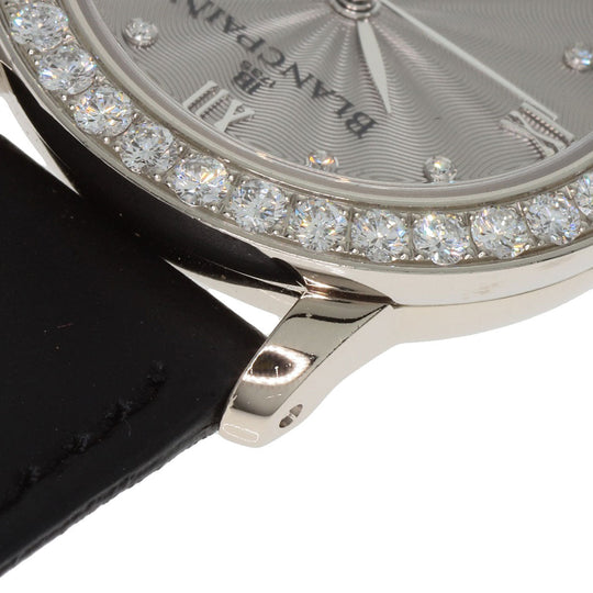 Blancpain Watches Mechanical Automatic B0096A 192GC 52D K18WG , Leather , Diamond Silver ladybird maker complete Silver dial Women Used Authentic