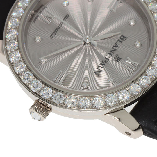 Blancpain Watches Mechanical Automatic B0096A 192GC 52D K18WG , Leather , Diamond Silver ladybird maker complete Silver dial Women Used Authentic