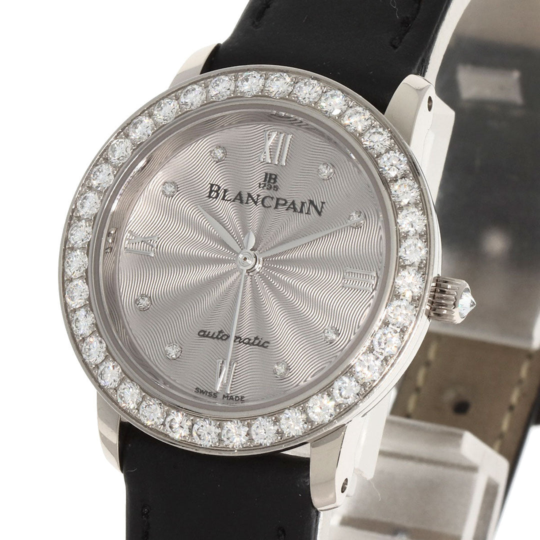 Blancpain Watches Mechanical Automatic B0096A 192GC 52D K18WG , Leather , Diamond Silver ladybird maker complete Silver dial Women Used Authentic