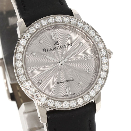 Blancpain Watches Mechanical Automatic B0096A 192GC 52D K18WG , Leather , Diamond Silver ladybird maker complete Silver dial Women Used Authentic
