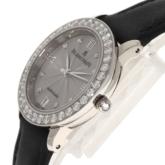 Blancpain Watches Mechanical Automatic B0096A 192GC 52D K18WG , Leather , Diamond Silver ladybird maker complete Silver dial Women Used Authentic
