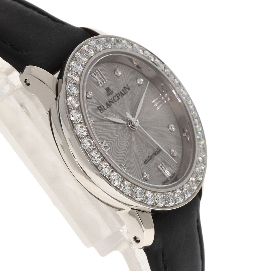 Blancpain Watches Mechanical Automatic B0096A 192GC 52D K18WG , Leather , Diamond Silver ladybird maker complete Silver dial Women Used Authentic