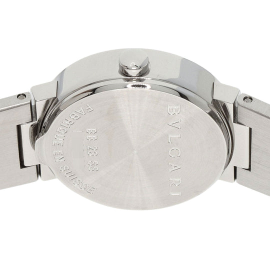 BVLGARI Watches Quartz BB23SS/12 Stainless Steel , Stainless Steel Silver BVLGARI BVLGARI 12P Diamond black dial Women Used Authentic