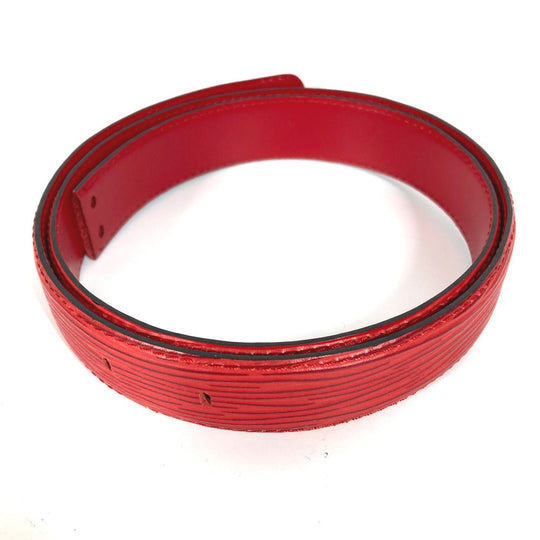 LOUIS VUITTON belt Epi Leather Red Epi Belt only Women 85 Used Authentic
