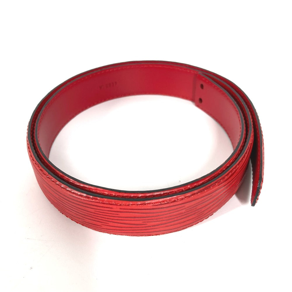 LOUIS VUITTON belt Epi Leather Red Epi Belt only Women 85 Used Authentic