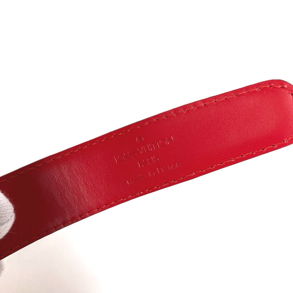 LOUIS VUITTON belt Epi Leather Red Epi Belt only Women 85 Used Authentic