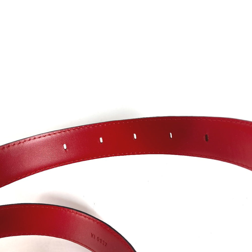 LOUIS VUITTON belt Epi Leather Red Epi Belt only Women 85 Used Authentic