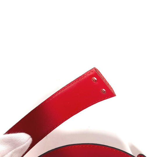 LOUIS VUITTON belt Epi Leather Red Epi Belt only Women 85 Used Authentic