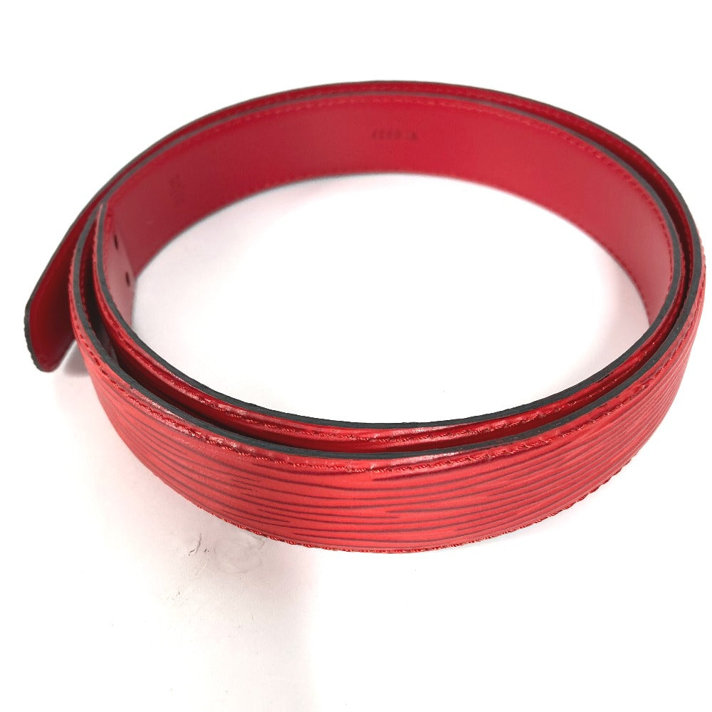 LOUIS VUITTON belt Epi Leather Red Epi Belt only Women 85 Used Authentic