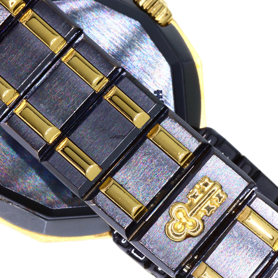 CORUM Watches Quartz 39.610.31V52 Stainless Steel , SSxK18YG , K18YG gold Admirals C Gun Metal Blue dial Women Used Authentic