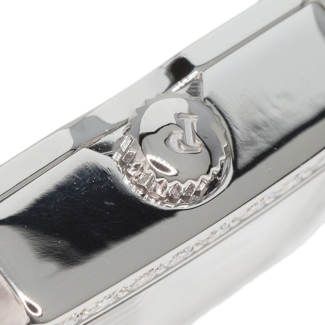PIAGET Watches Quartz G0A34502 P10691 K18WG, leather Silver Mini Protocol Diamond Bezel white dial Women Used Authentic
