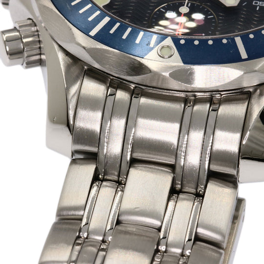 OMEGA Watches Mechanical Automatic 2599.80 Stainless Steel , Stainless Steel Silver Seamaster Chrono Diver Navy dial mens Used Authentic